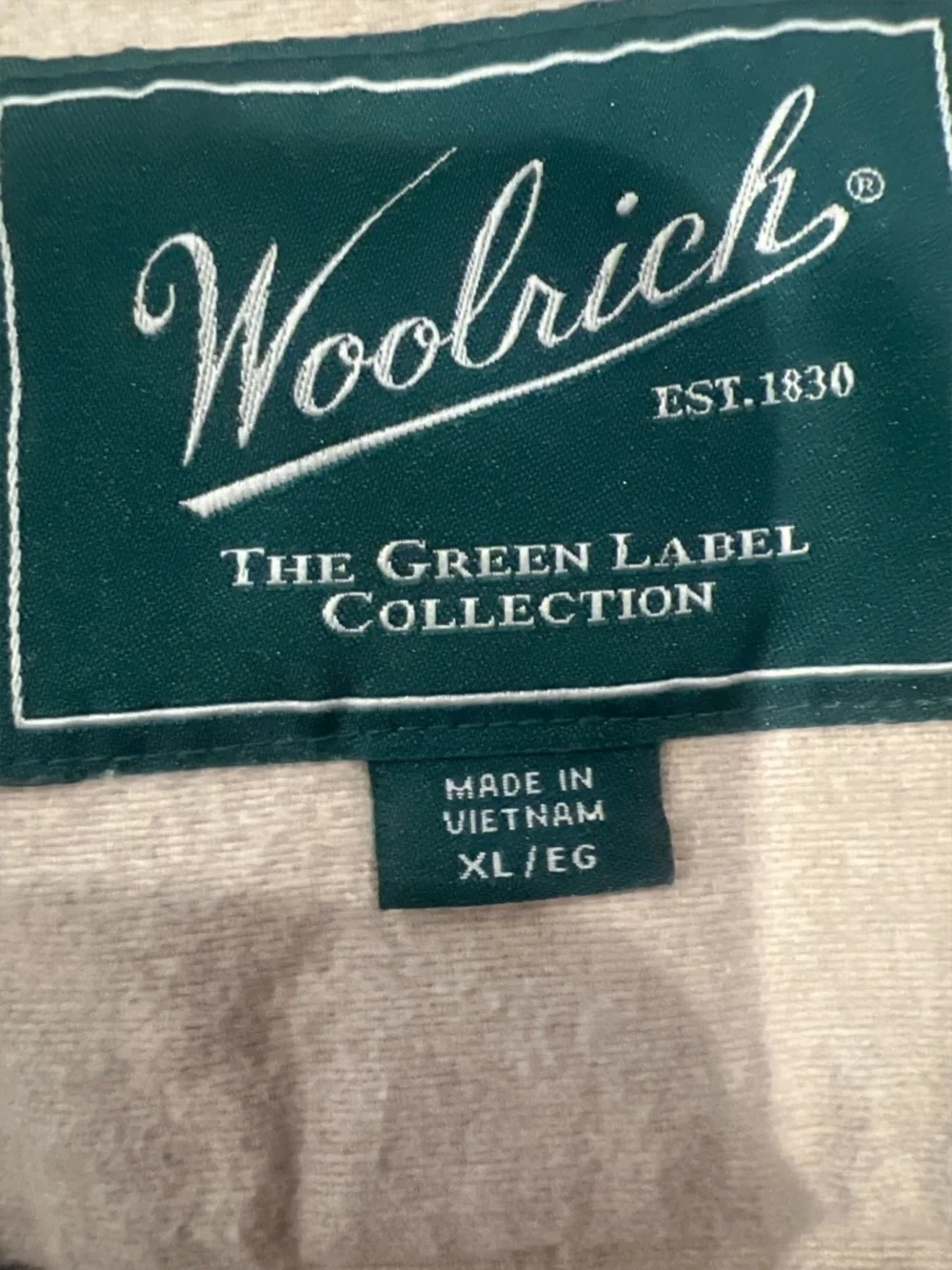 Woolrich Green Label Collection Button Front Shirt XL Neutral Workwear - Picture 4 of 5